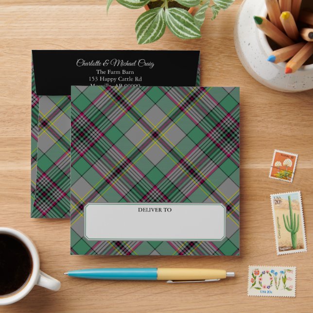 Clan Craig Tartan Envelope (Desk)