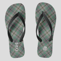 Clan Craig Tartan Flip Flops