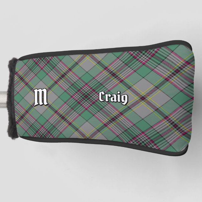 Clan Craig Tartan Golf Head Cover (Front)