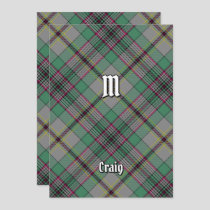 Clan Craig Tartan Invitation