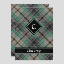 Clan Craig Tartan Invitation