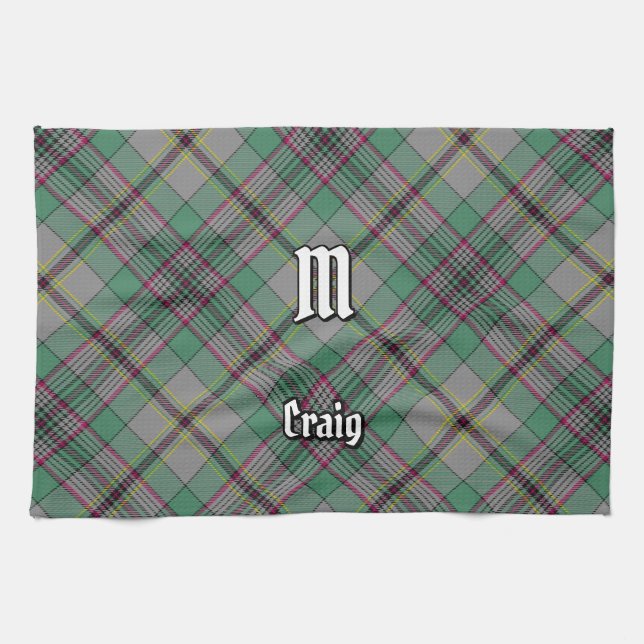 Clan Craig Tartan Kitchen Towel (Horizontal)