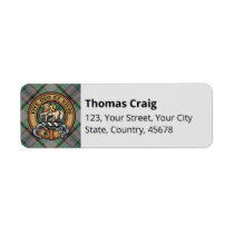Clan Craig Tartan Label