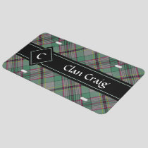 Clan Craig Tartan License Plate