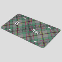 Clan Craig Tartan License Plate