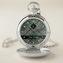 Clan Craig Tartan Pocket Watch