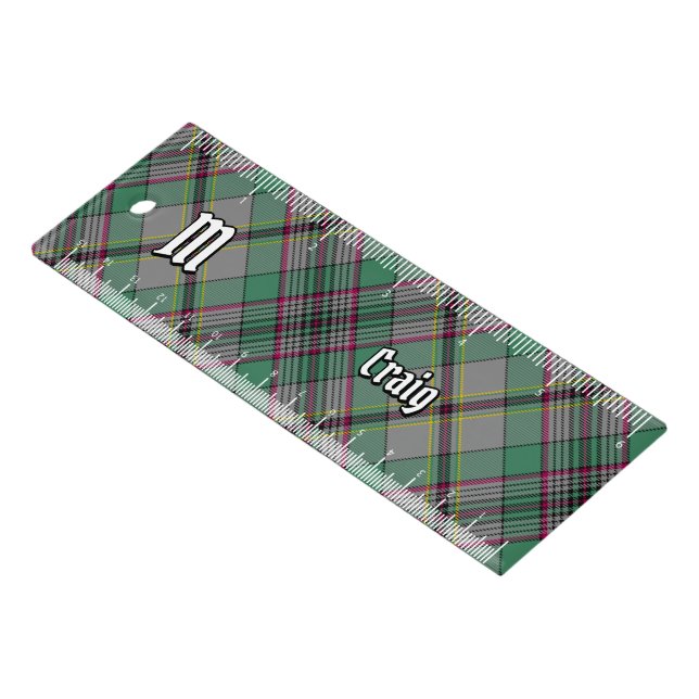 Clan Craig Tartan Ruler (Angled)