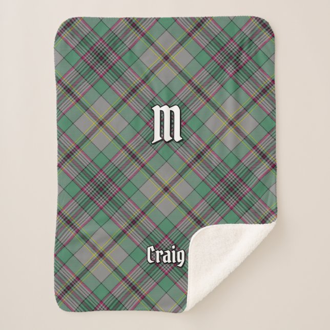 Clan Craig Tartan Sherpa Blanket (Front)