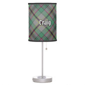 Clan Craig Tartan Table Lamp (Left)