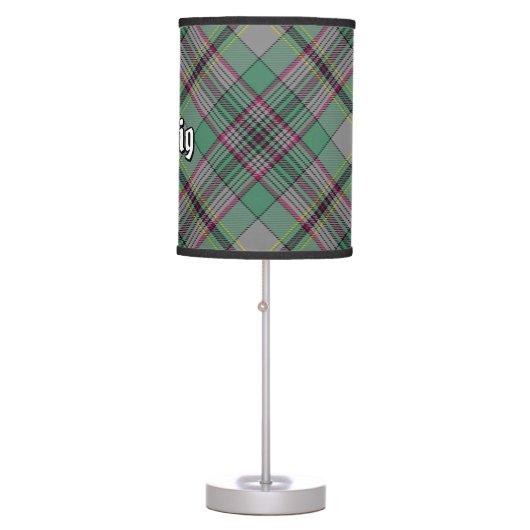 Clan Craig Tartan Table Lamp (Front)