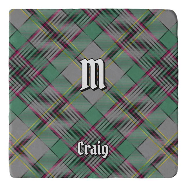 Clan Craig Tartan Trivet (Front)