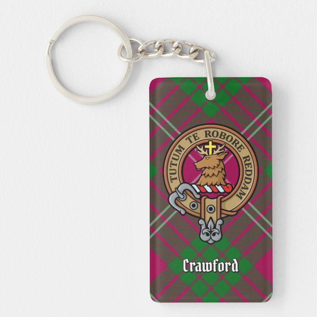 Clan Crawford Crest Acrylic Keychain (Front)