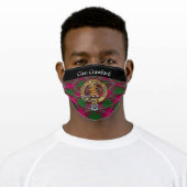 Clan Crawford Crest Adult Cloth Face Mask (Worn)