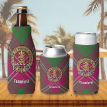 Clan Crawford Crest Bottle Cooler