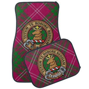 Clan Crawford Crest Car Floor Mat