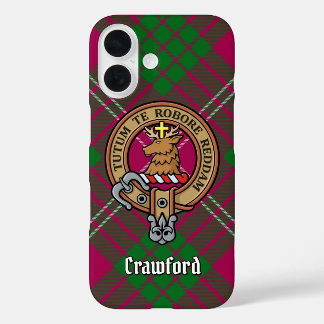 Clan Crawford Crest Case-Mate iPhone Case (Back)