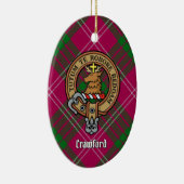 Clan Crawford Crest Ceramic Ornament (Right)