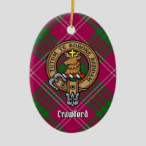 Clan Crawford Crest Ceramic Ornament