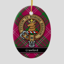 Clan Crawford Crest Ceramic Ornament