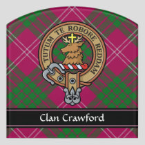 Clan Crawford Crest Door Sign