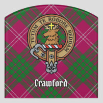Clan Crawford Crest Door Sign
