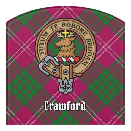 Clan Crawford Crest Door Sign