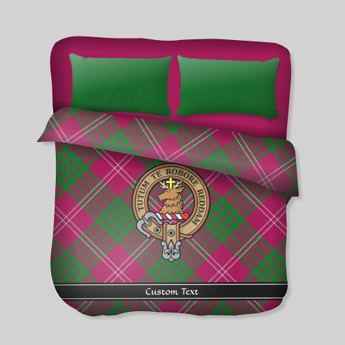 Clan Crawford Crest Duvet Cover