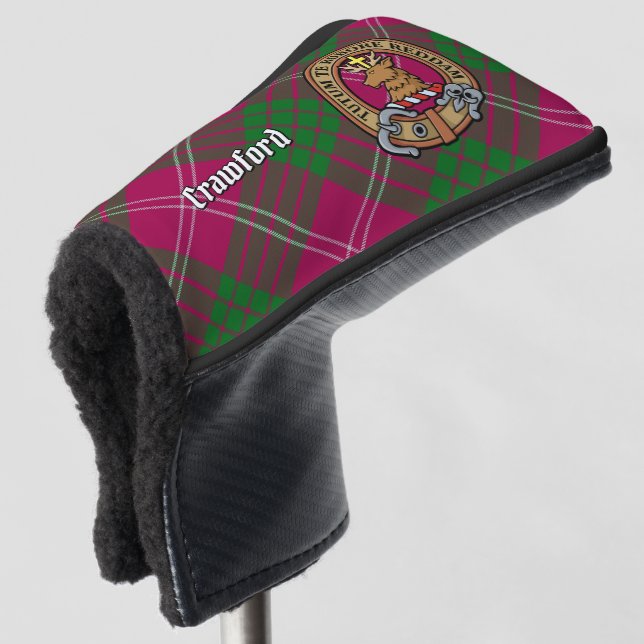 Clan Crawford Crest Golf Head Cover (3/4 Front)