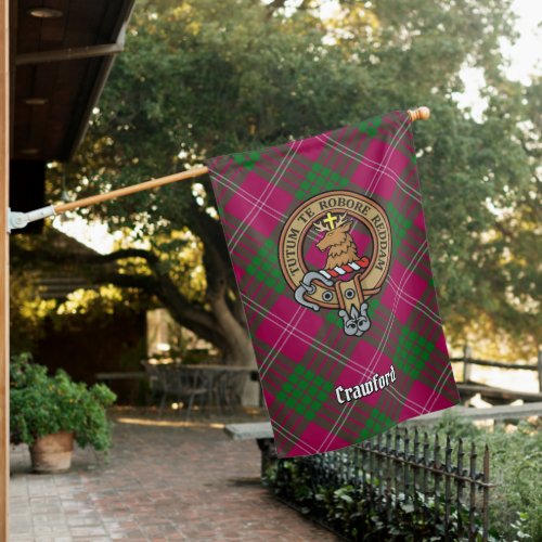 Clan Crawford Crest House Flag