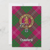 Clan Crawford Crest Invitation (Back)