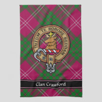 Clan Crawford Crest Kitchen Towel