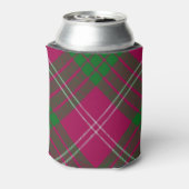 Clan Crawford Crest over Tartan Can Cooler (Can Back)