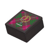 Clan Crawford Crest over Tartan Gift Box (Side)