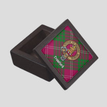 Clan Crawford Crest over Tartan Gift Box