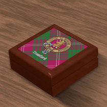 Clan Crawford Crest over Tartan Gift Box