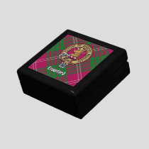 Clan Crawford Crest over Tartan Gift Box