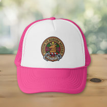 Clan Crawford Crest over Tartan Trucker Hat