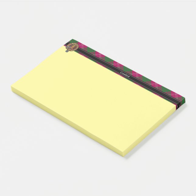 Clan Crawford Crest Post-it Notes (Angled)