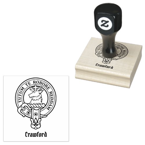 Clan Crawford Crest Rubber Stamp