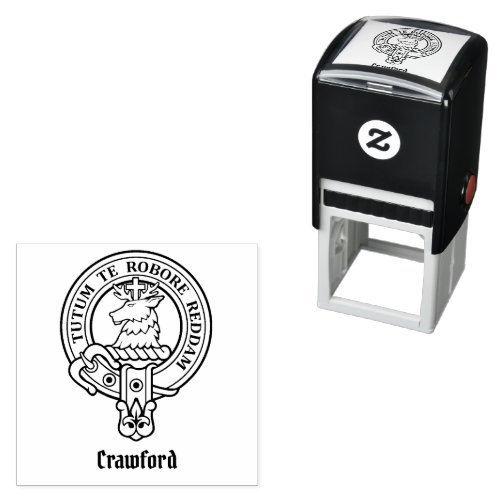 Clan Crawford Crest Self_inking Stamp