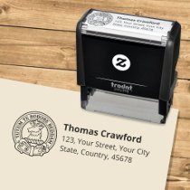 Clan Crawford Crest Self-inking Stamp