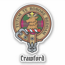 Clan Crawford Crest Sticker