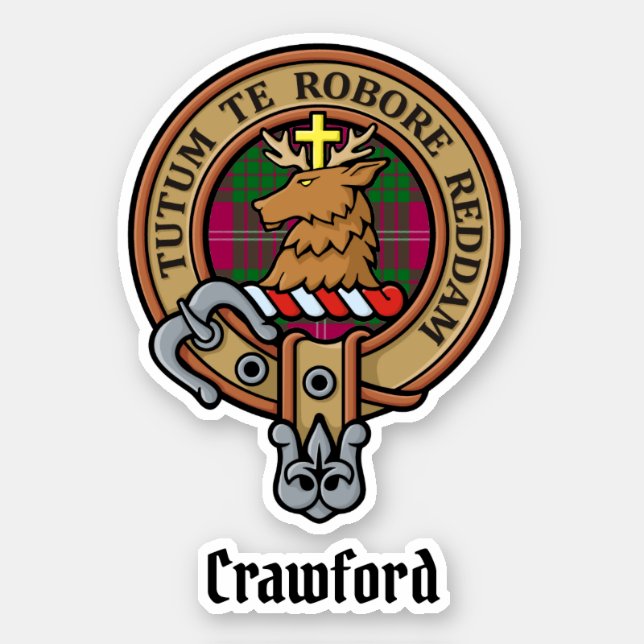 Clan Crawford Crest Sticker (Front)
