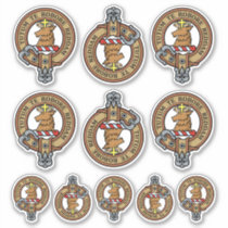 Clan Crawford Crest Sticker Set