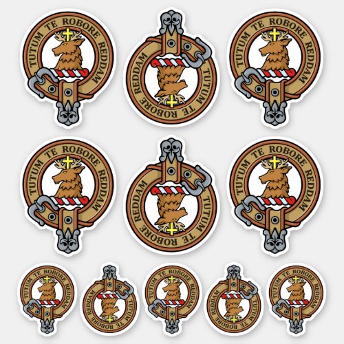 Clan Crawford Crest Sticker Set