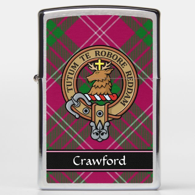 Clan Crawford Crest Zippo Lighter (Front)