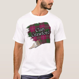 Clan Crawford Scottish Tartan Paint Shirt
