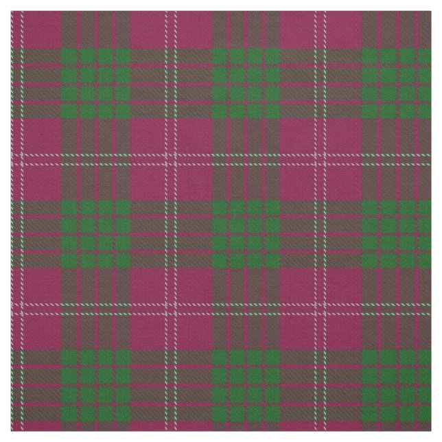 Clan Crawford Scottish Tartan Plaid Fabric (Swatch)