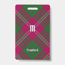 Clan Crawford Tartan Badge