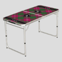 Clan Crawford Tartan Beer Pong Table